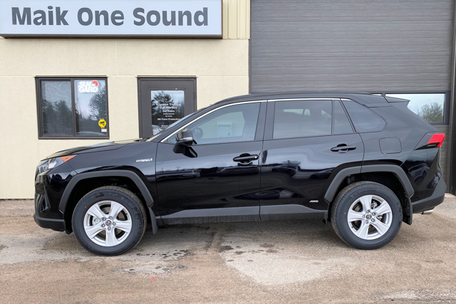 Toyota 2020 Rav4 with professional window tint in North Bay